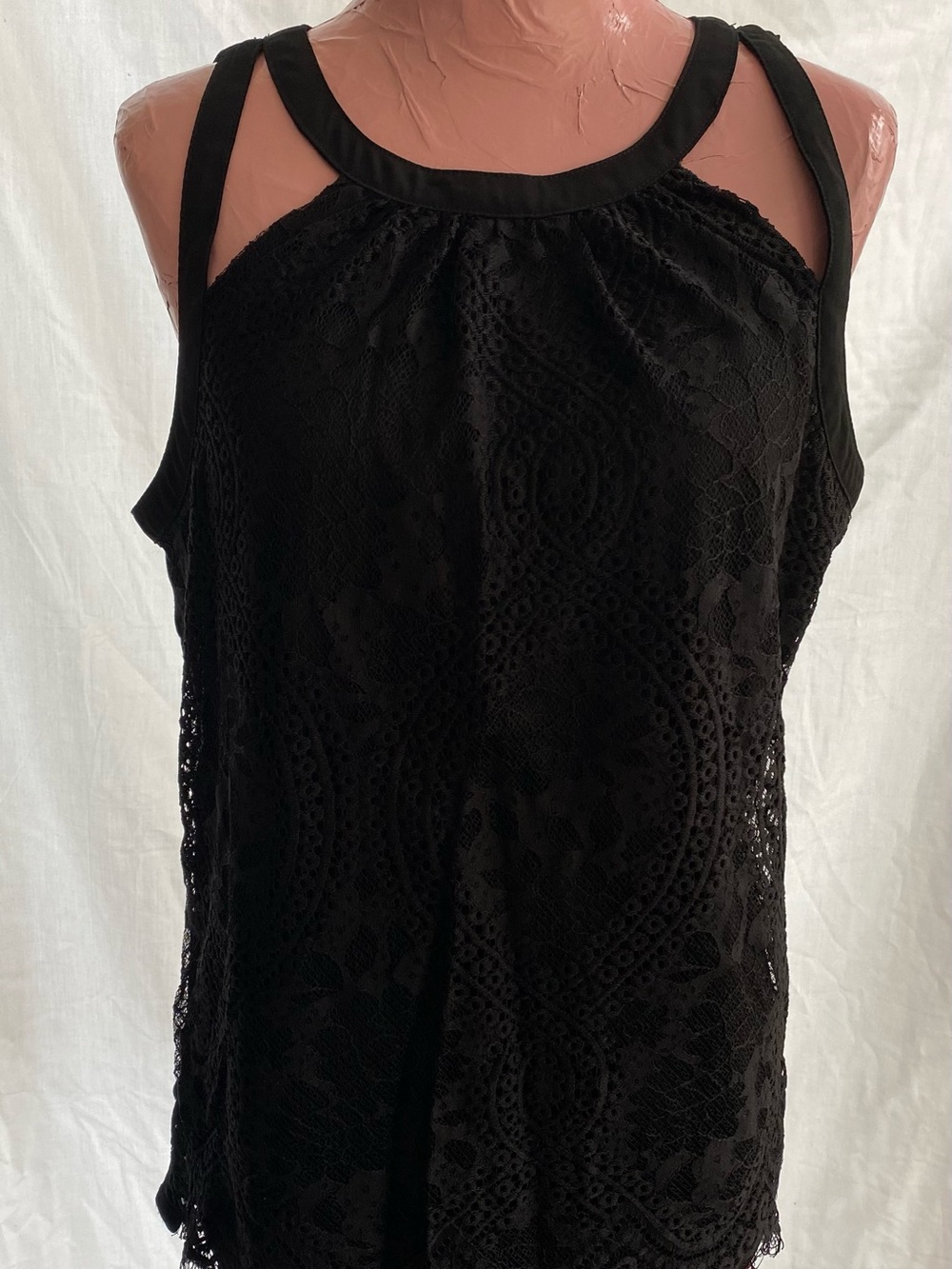 Express Black Lace Halter Camisole